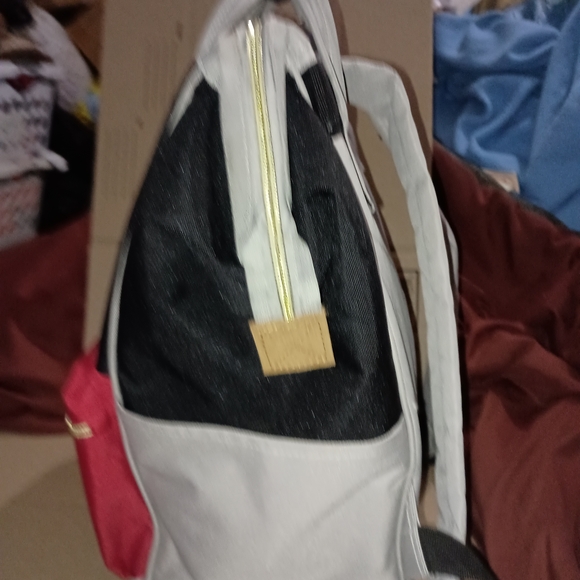 Chic Black and Red Women's Backpack - Picture 5 of 11